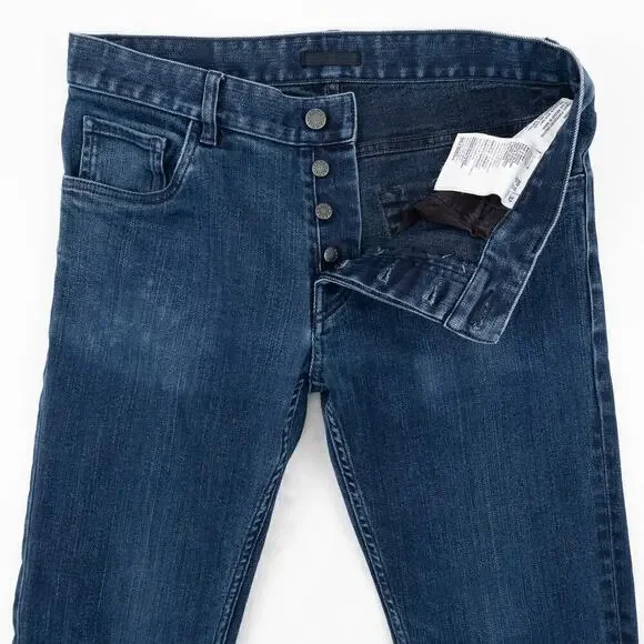 Prada Tight Fit Stretch Denim Jeans Men's 32 Blue